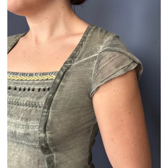 Angels Never Die Olive Green Ruched Bodycon Mini Dress - Picture 6 of 8